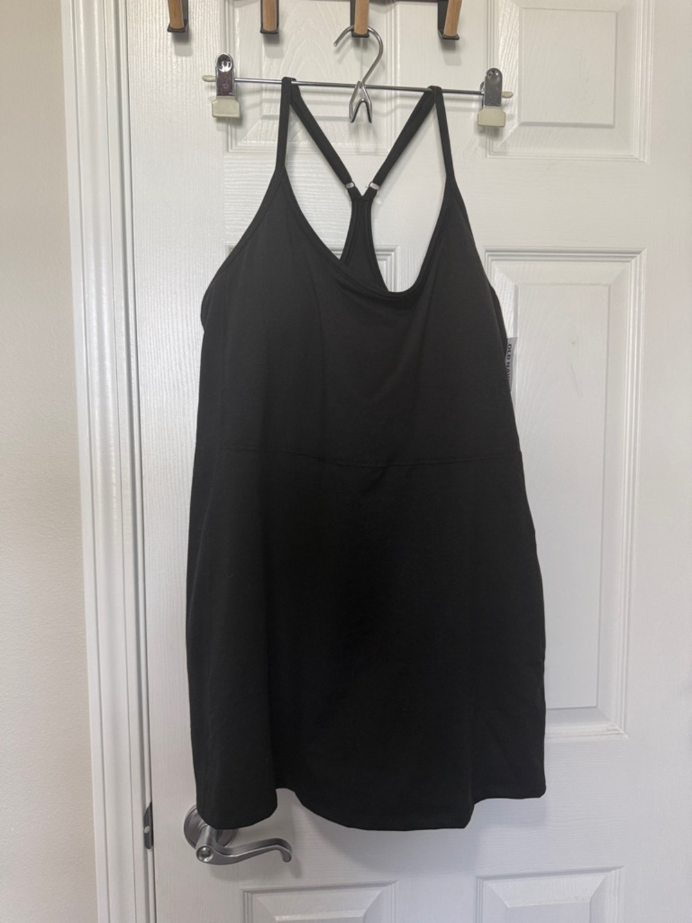 Old Navy Athletic Tank dress with shorts and built in bra NWT XL Petite Black